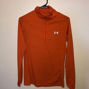 Orange Striped Under Armour Quarter Zip
